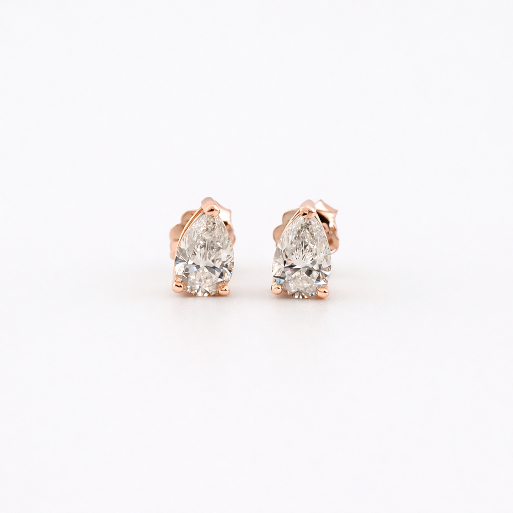 Pear Diamond Earrings