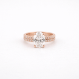 Oval Lab Diamond Engagement Ring