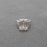 Emerald Lab Diamond Engagement Ring