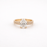 Oval Lab Diamond Engagement Ring