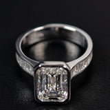 Emerald Lab Diamond Engagement RIng