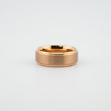 Brushed Rose Gold Wedding band