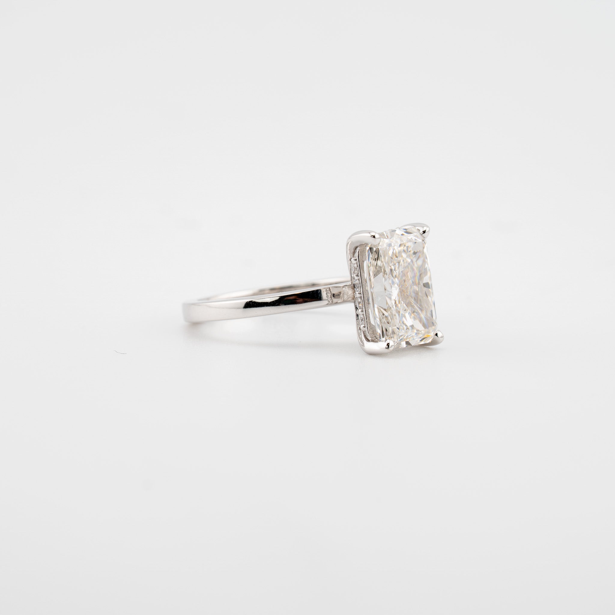 Radiant Hidden Halo Lab Engagement RIng