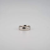 Mens 14k white gold wedding band