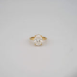 Oval Lab Diamond Engagement Ring